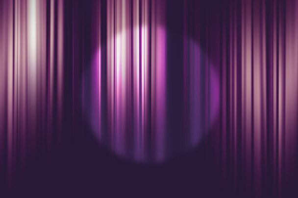 foco en el fondo de cortinas de cine púrpura
 - Foto, Imagen