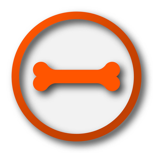 Bone icon. Internet button on white background - Photo, Image