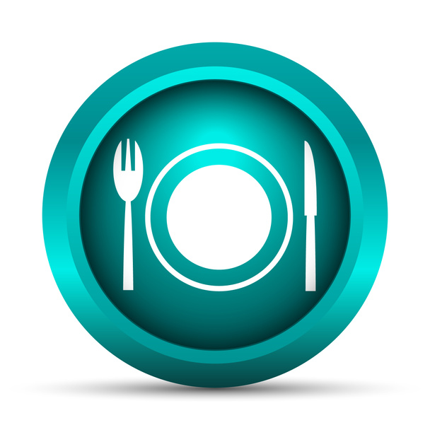 Restaurant icon. Internet button on white background - Φωτογραφία, εικόνα