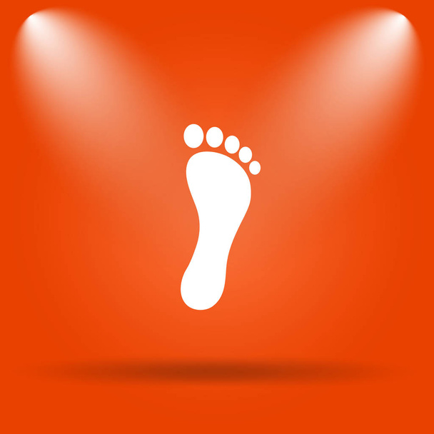 voet afdrukken pictogram - Foto, afbeelding