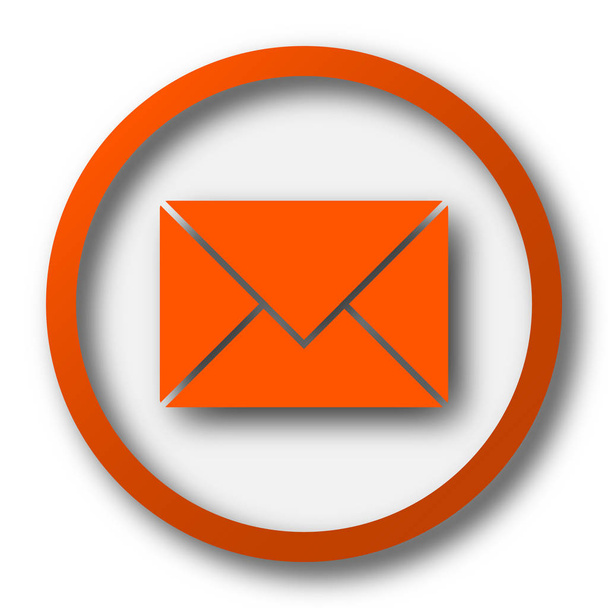Icono de correo electrónico. Botón de Internet sobre fondo blanco
 - Foto, Imagen