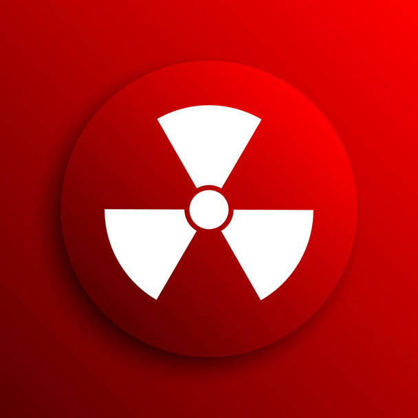 Icono de radiación. Botón de Internet sobre fondo blanco
 - Foto, Imagen