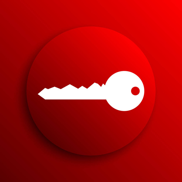 Key icon. Internet button on white background - Photo, Image