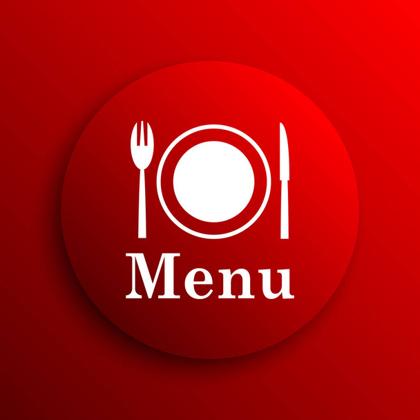 Icono del menú. Botón de Internet sobre fondo blanco
 - Foto, imagen