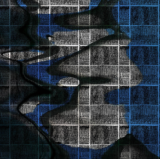 Геометрическая акварельная текстура повторяет современный узор
 - Фото, изображение
