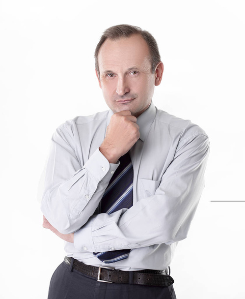 portrait of a thoughtful businessman.isolated - Foto, Bild