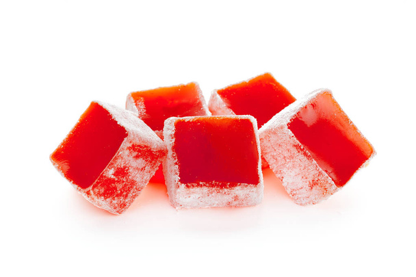 Tasty oriental sweets isolated on white background, close-up  - Photo, Image