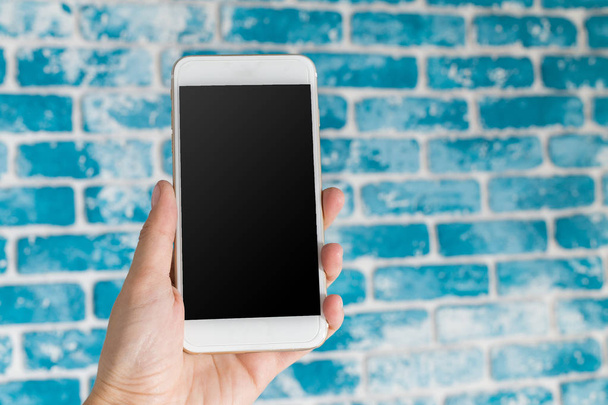 mobile, smartphone with black blank screen - Valokuva, kuva