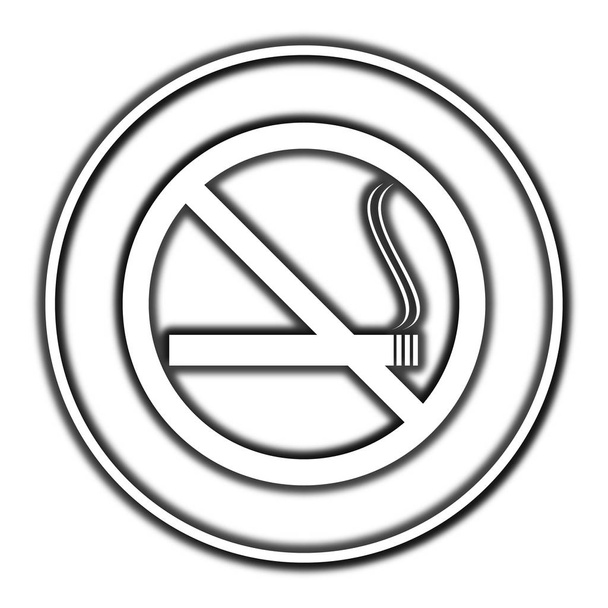 nem dohányzó ikon - Fotó, kép
