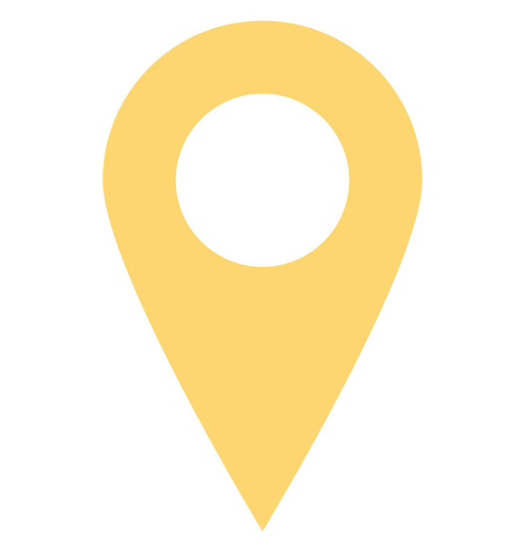 Map Locator Color Isolated Vector Icon Editable - Vector, Image