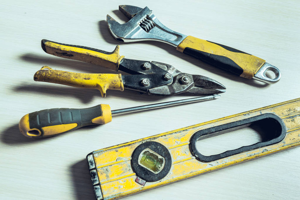 Variety of lots metal work tools  - Φωτογραφία, εικόνα