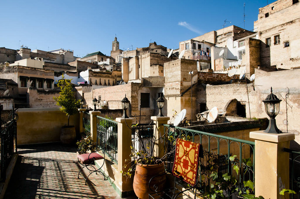 Střechy z Fez Medina - Maroko - Fotografie, Obrázek