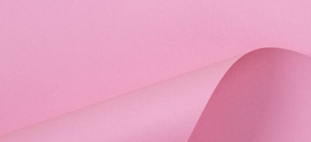 Abstract geometric shape pink color paper background - Foto, imagen