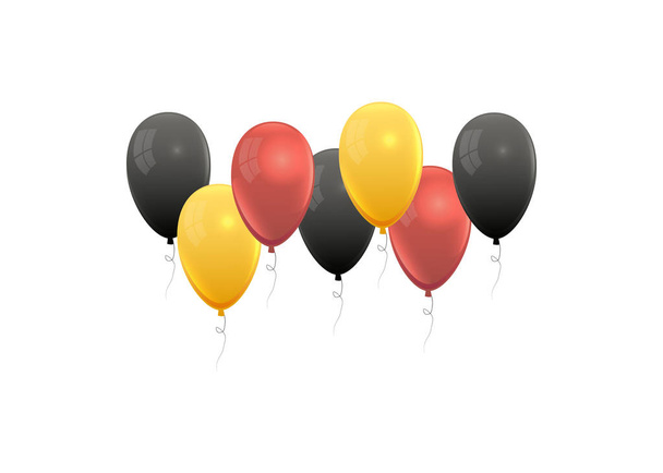 Ballons réalistes en allemandplusieurs couleurs nationales. Vecteur
 - Vecteur, image