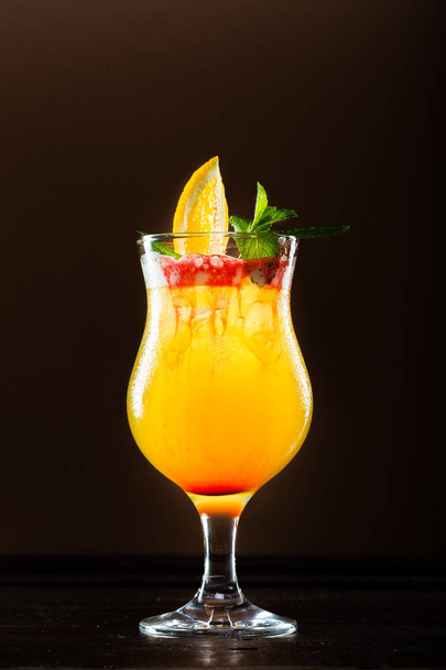 Fresh cocktail with orange - Foto, Imagem