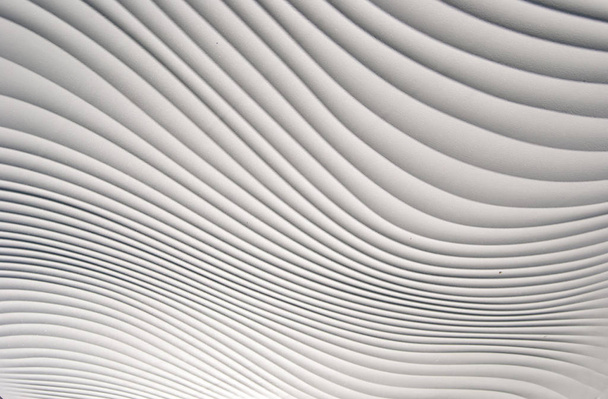 Modello geometrico in bianco e nero con molte linee curve
 - Foto, immagini