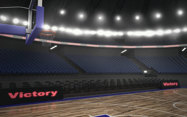 Rendering 3d dello stadio di pallacanestro al coperto con luci
 - Foto, immagini