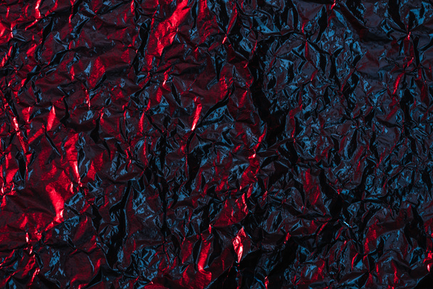 shiny abstract crumpled dark foil background  - Fotografie, Obrázek