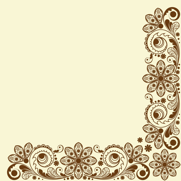 vector vintage floral background - Вектор,изображение