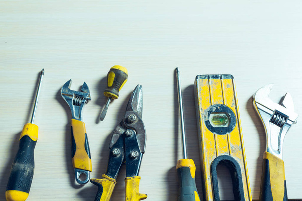 Variety of lots metal work tools  - Foto, Bild