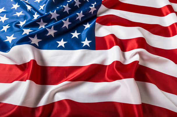 closeup αναστατωμένα αμερικανική σημαία - Φωτογραφία, εικόνα