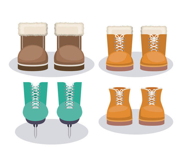 冬の衣類のデザイン  - ベクター画像