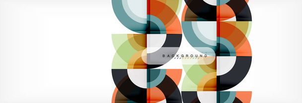 Vector circle abstract background - Vector, Image