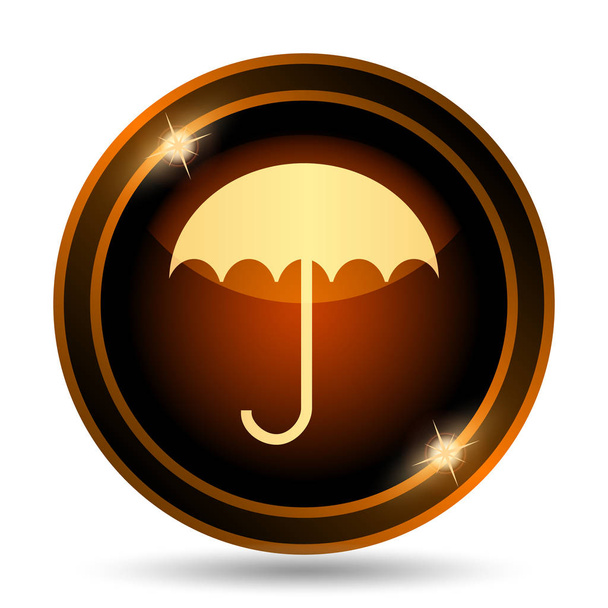 Icona dell'ombrello. Pulsante Internet su sfondo bianco
 - Foto, immagini