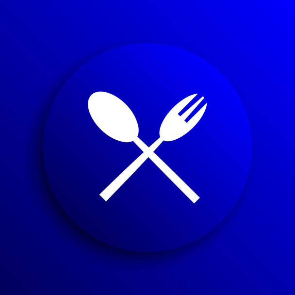 Tenedor y cuchara icono - Foto, imagen