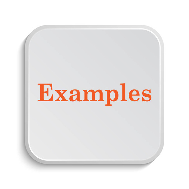 Examples icon. Internet button on white background - Photo, Image