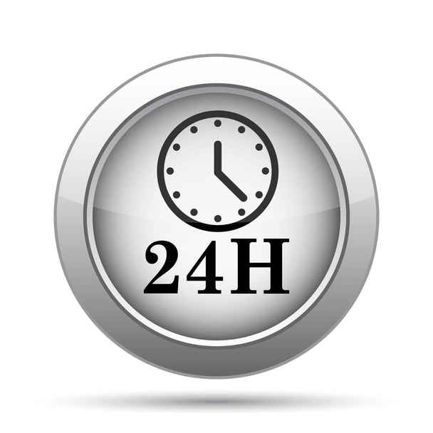 24H clock icon - Photo, Image