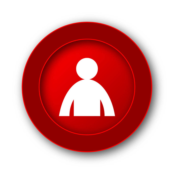 Icono de perfil de usuario. Botón de Internet sobre fondo blanco
. - Foto, Imagen
