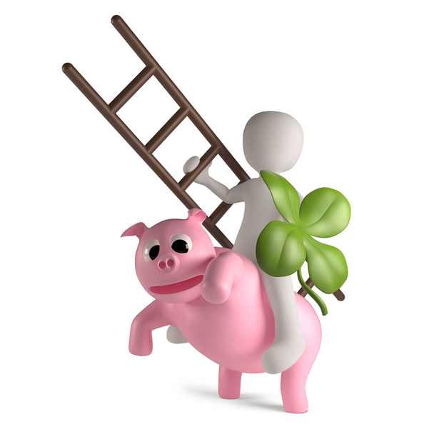 Schwein als Glückssymbol - Foto, Bild