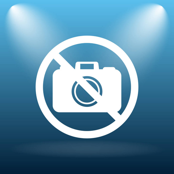 禁止されているカメラのアイコン - 写真・画像
