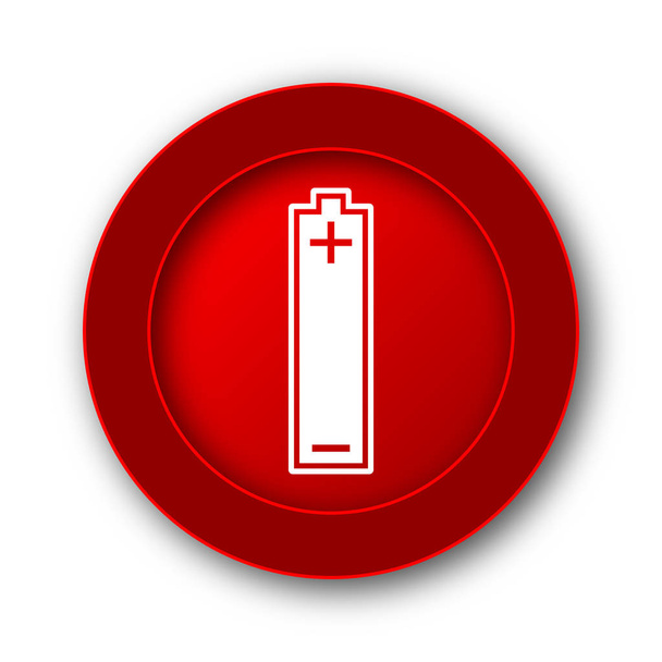 Εικονίδιο της μπαταρίας. Κουμπί Internet σε άσπρο φόντο. - Φωτογραφία, εικόνα