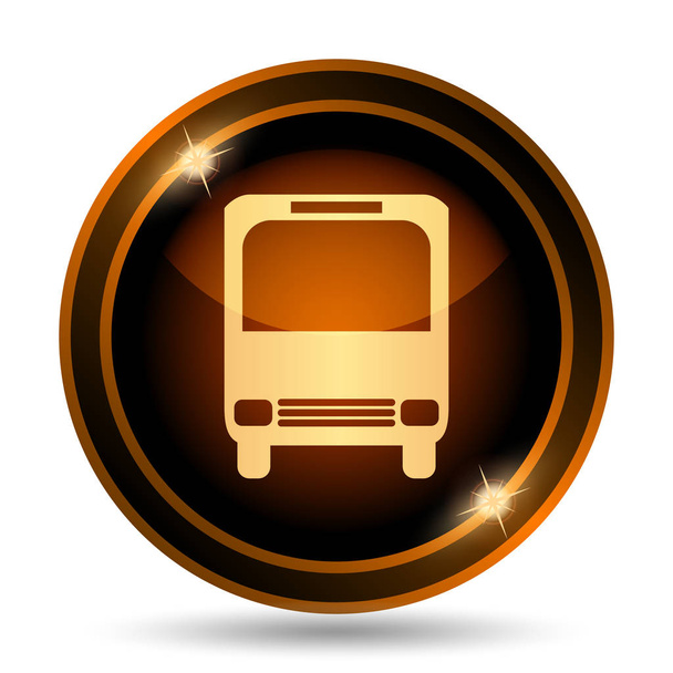 Icono del autobús. Botón de Internet sobre fondo blanco
 - Foto, imagen