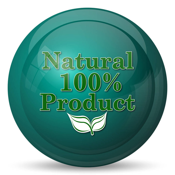 100 por cento ícone do produto natural
 - Foto, Imagem