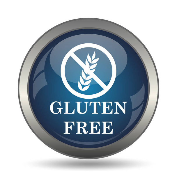 Gluten free ikona. Internet tlačítko na bílém pozadí - Fotografie, Obrázek