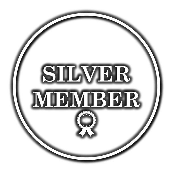 Silver member icon - Photo, Image