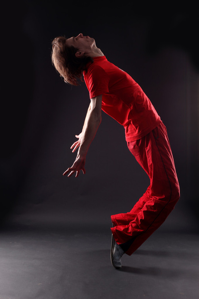Modern man dancer against - Фото, зображення