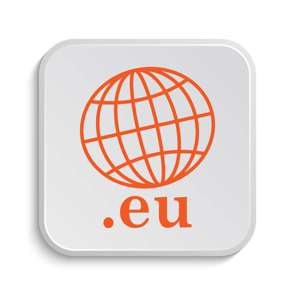 .εικονίδιο της ΕΕ. Κουμπί Internet σε άσπρο φόντο - Φωτογραφία, εικόνα