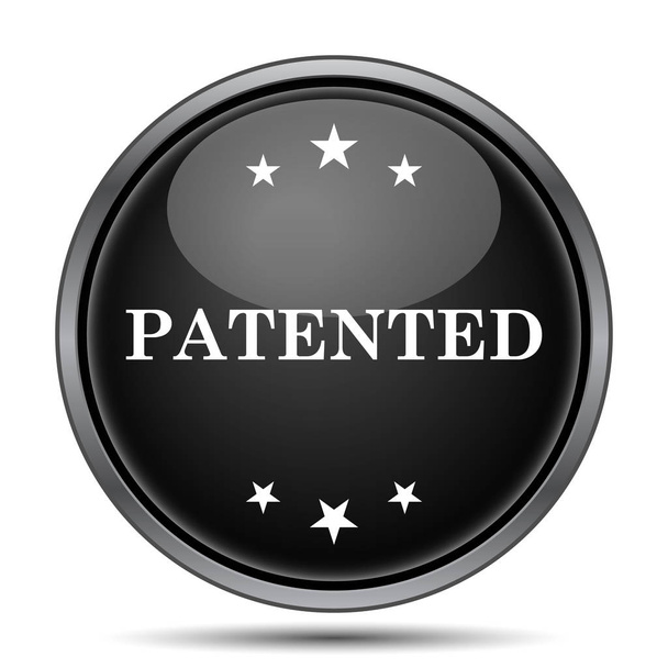 Patentli simgesi. Beyaz arka plan üzerinde Internet düğmesi - Fotoğraf, Görsel