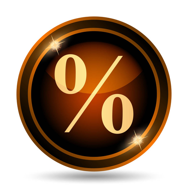 Percent  icon. Internet button on white background - Photo, Image