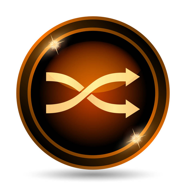 Shuffle icon. Internet button on white background - Photo, Image