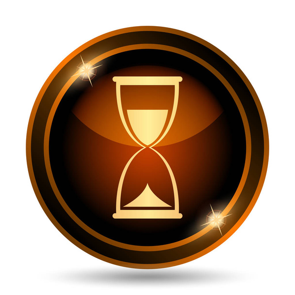 Hourglass icon. Internet button on white background - Photo, Image