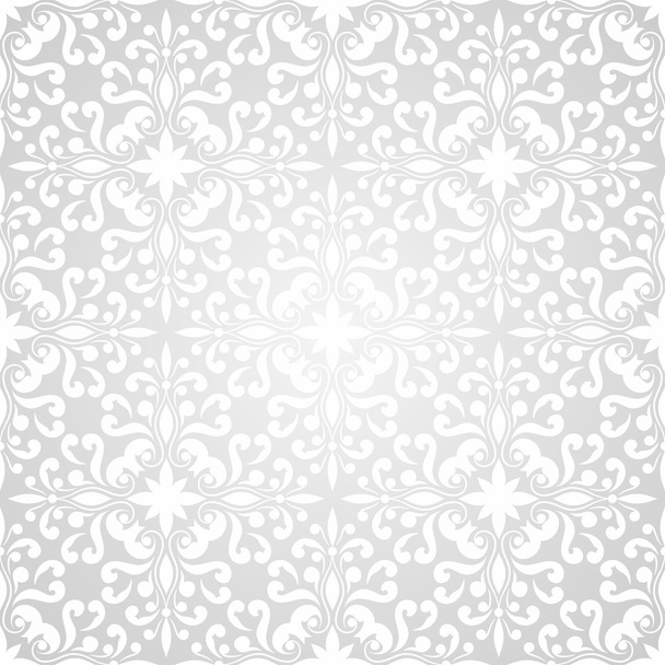 Vector Seamless Floral Wallpaper Pattern - Vector, Image