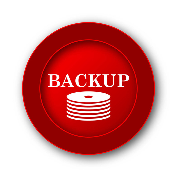 Back-up icon. Internet button on white background. - Photo, Image