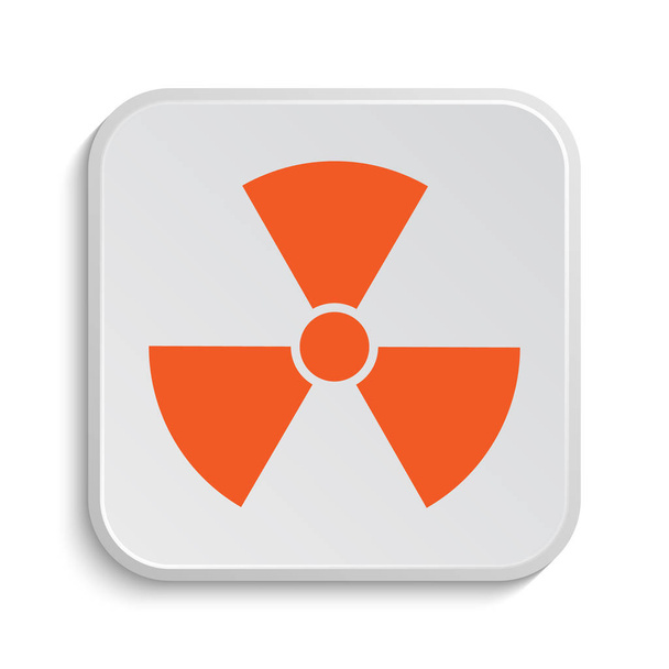 Icono de radiación. Botón de Internet sobre fondo blanco
 - Foto, imagen