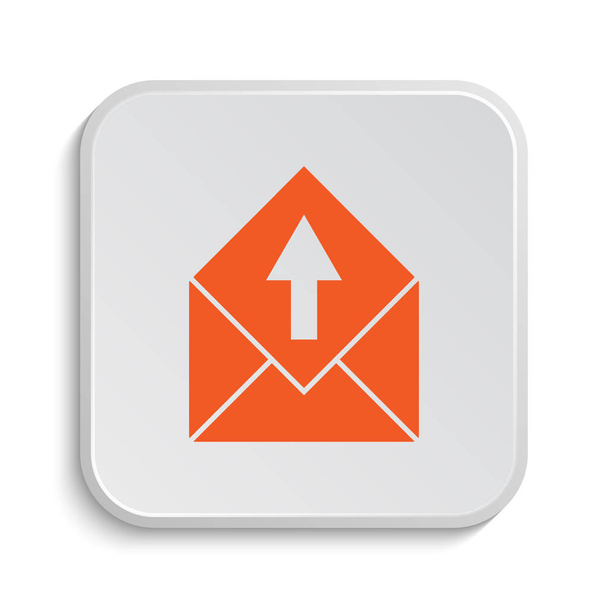 Enviar icono de correo electrónico. Botón de Internet sobre fondo blanco
 - Foto, Imagen