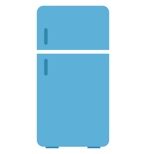 Hűtőszekrény elszigetelt Vector Icon szerkeszthető - Vektor, kép